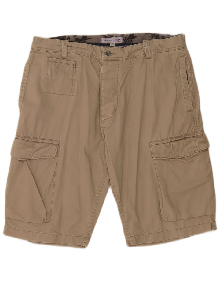 Fat Face Herren Cargoshorts XL W38 Beige Baumwolle