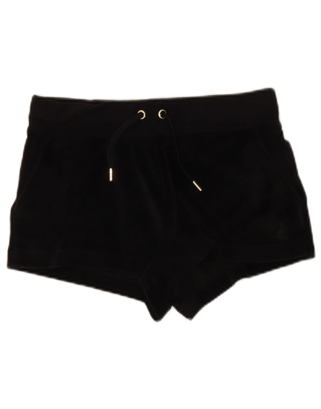 JUICY COUTURE Damen Sportshorts UK 10 Small Schwarz Polyester