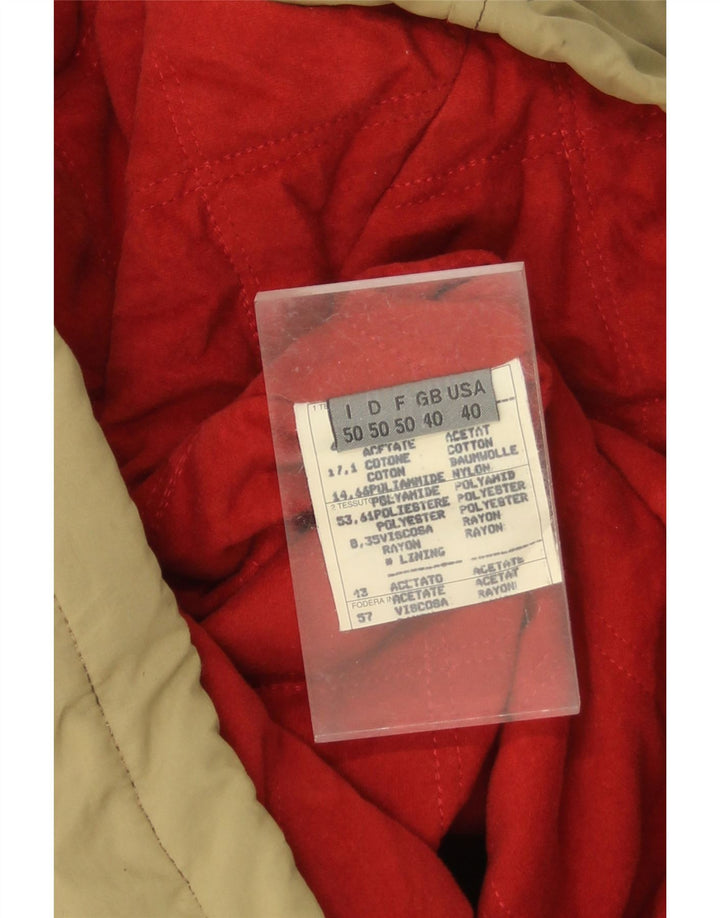 VINTAGE Mens Windbreaker Jacket UK 40 Large Khaki Cotton Vintage Vintage and Second-Hand Vintage from Messina Hembry 