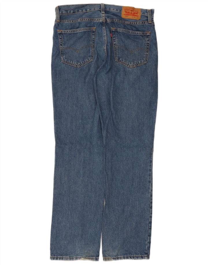 Levi's Herren 516 Straight Jeans W34 L32 Blaue Baumwolle