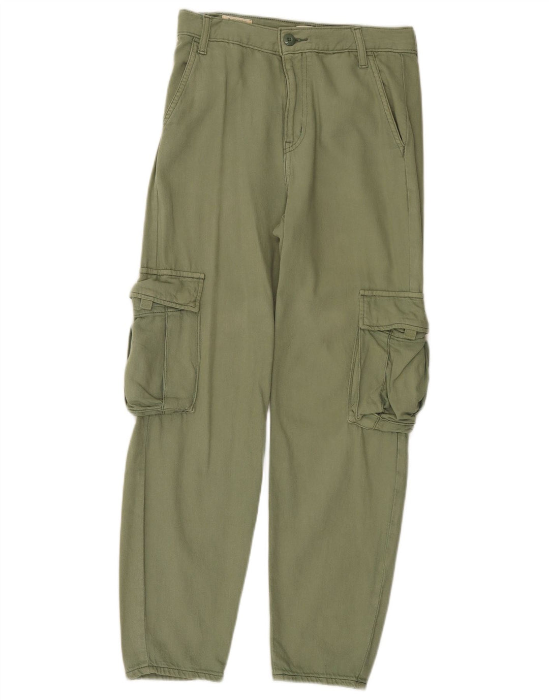 Levi's gerade Cargohose für Damen, W24, L28, grüne Baumwolle