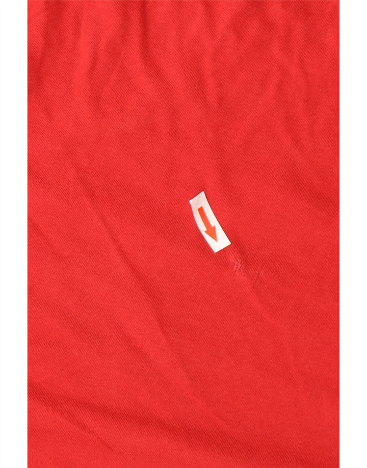Timberland Herren Grafik-T-Shirt-Oberteil XL aus roter Baumwolle