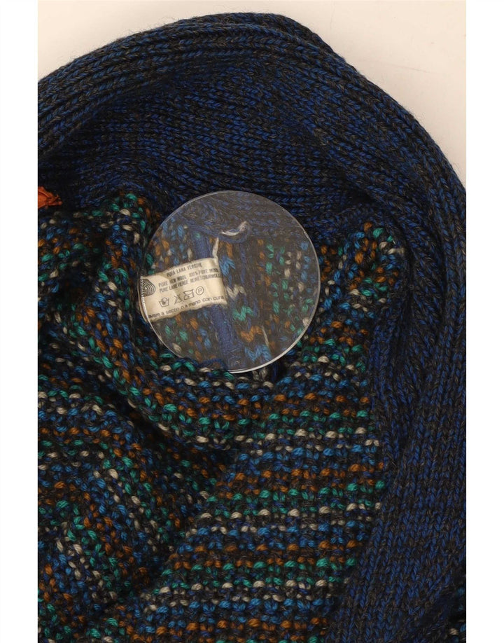 Missoni Herren-Strickjacke, mittelgroß, mehrfarbig, gestreift, Wolle