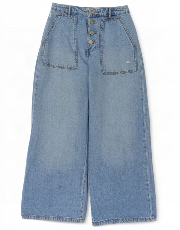 Zara Distressed-Jeans für Mädchen mit weitem Bein, 13–14 Jahre, W26, L25, Blau