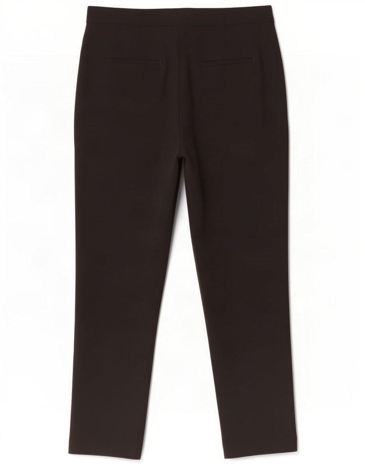 Zara Damen Tapered Chino Hose Medium W30 L26 Schwarz Polyester