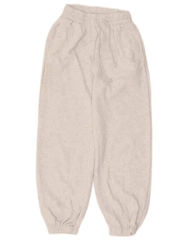 ZARA Damen-Trainingshose, Jogginghose, Gr. 8, Größe S, grau gefleckte Baumwolle