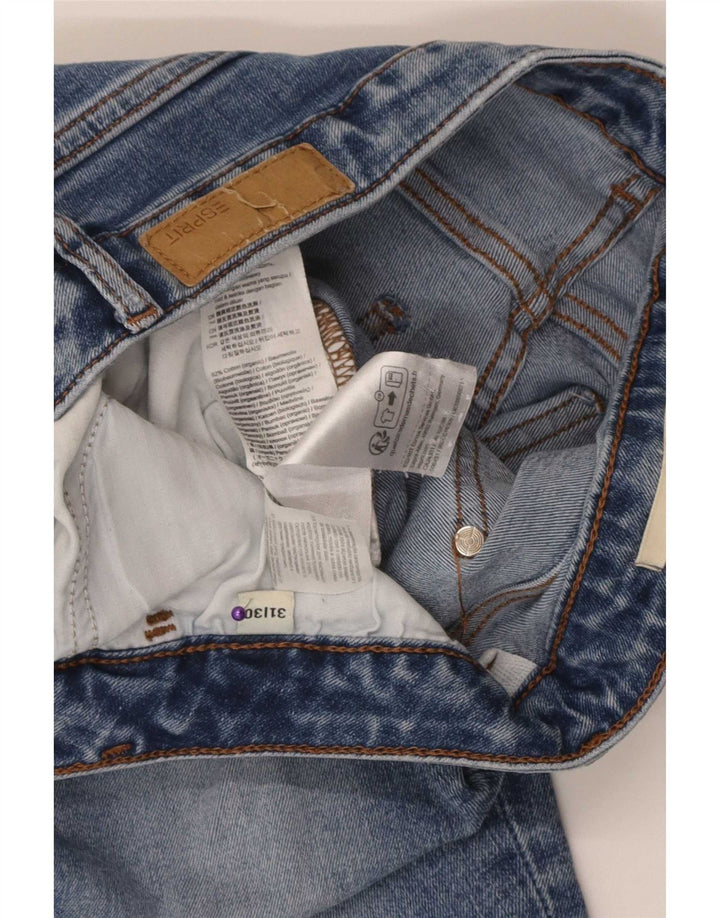 Esprit Damen Skinny Jeans W31 L30 Blaue Baumwolle