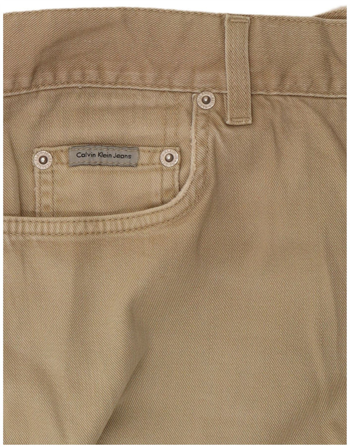 Calvin Klein Herren Straight Jeans W34 L29 Beige
