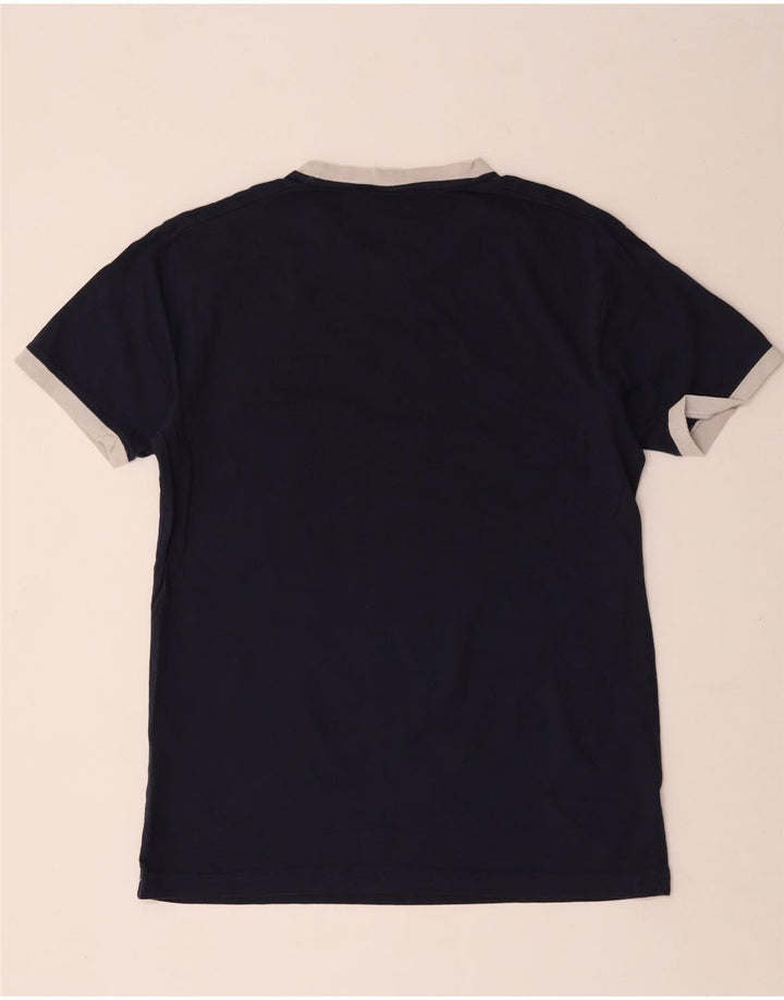 Ellesse Herren-T-Shirt mit Grafik, mittlere marineblaue Baumwolle