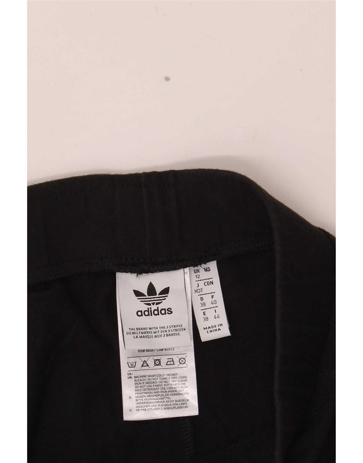 Adidas Damen Graphic Leggings UK 12 Mittelschwarze Baumwolle