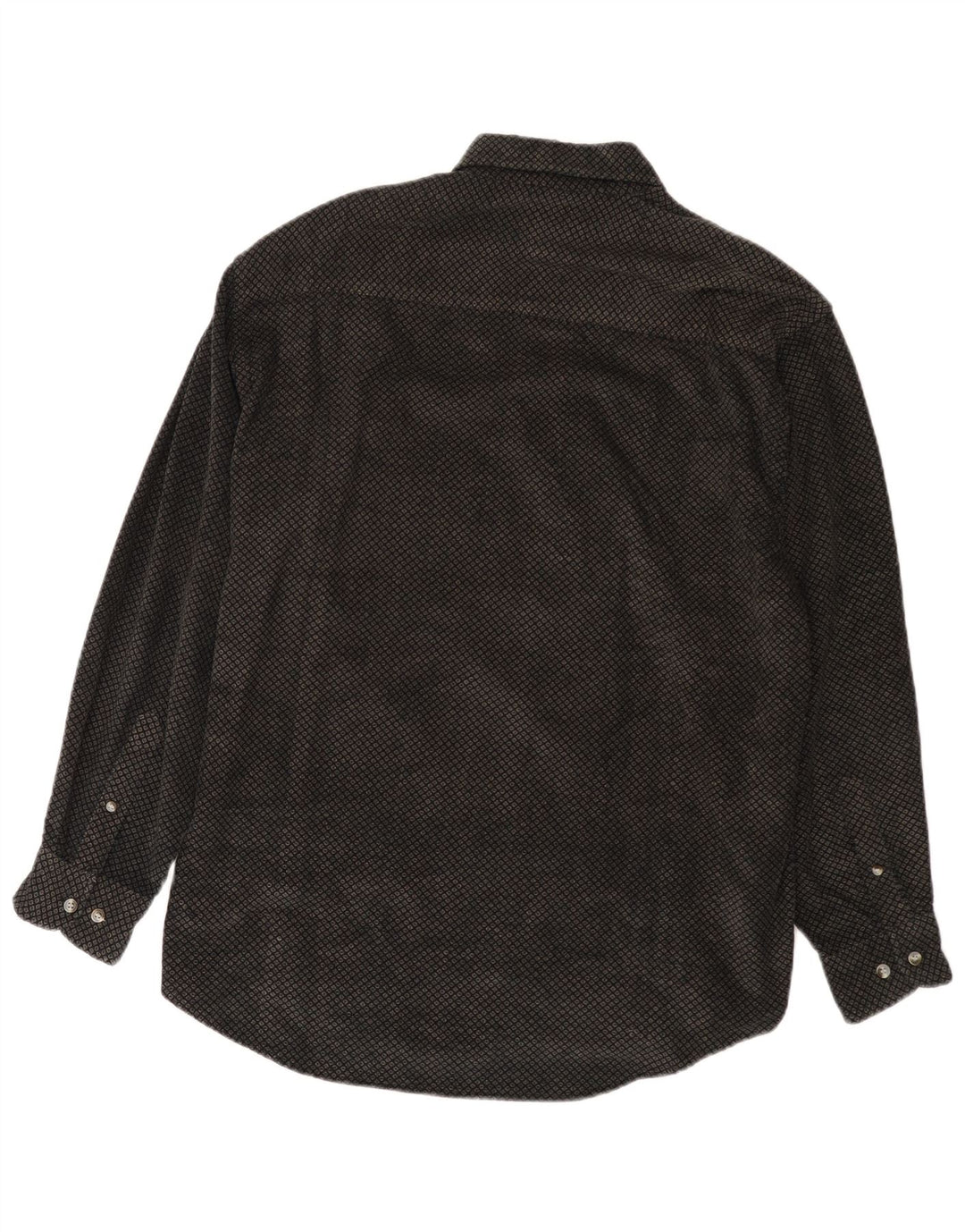Big Star Herrenhemd Mittelschwarze geometrische Baumwolle