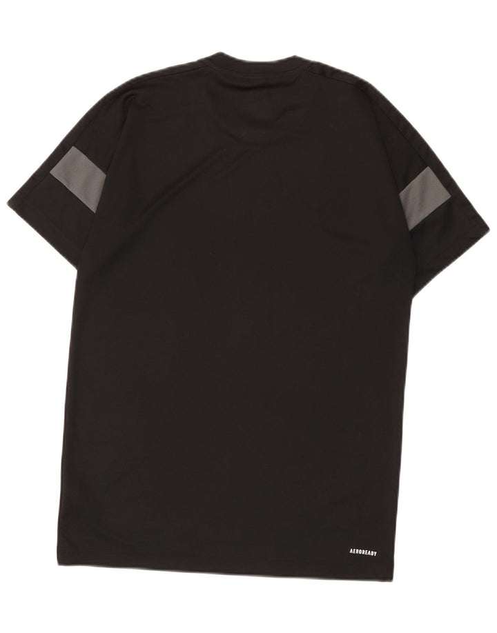 Adidas Herren Aeroready T-Shirt Top Small Schwarz Colourblock Polyester