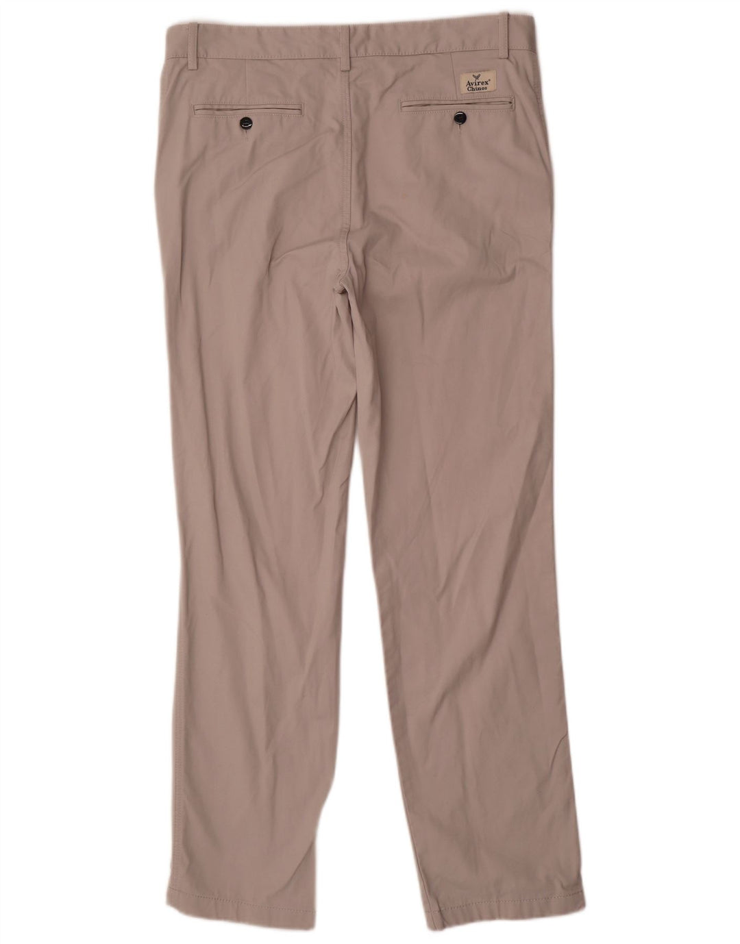 Avirex Herren gerade Chinohose W34 L31 Grau