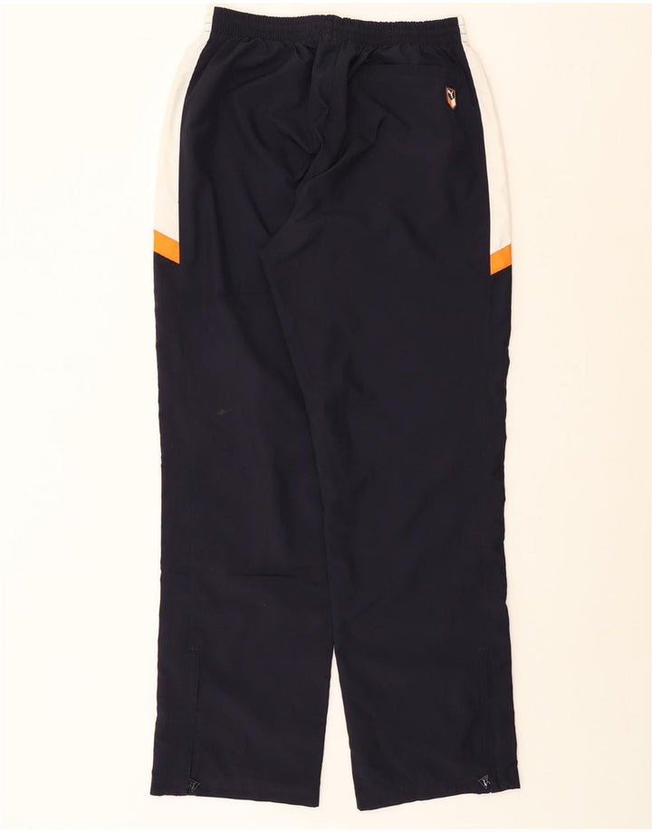 PUMA Mens Tracksuit Trousers Medium  Navy Blue Colourblock Vintage Puma and Second-Hand Puma from Messina Hembry 