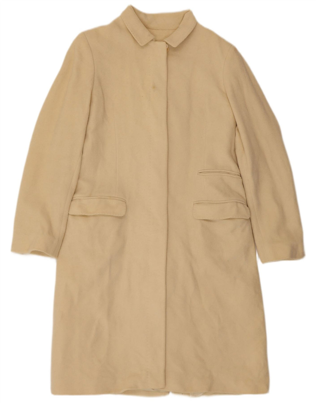 Whistler Damen-Trenchcoat mit normaler Passform, UK 14, mittlere, cremefarbene Wolle