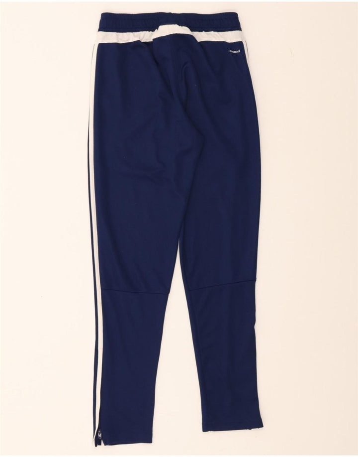 ADIDAS Boys Climacool Tracksuit Trousers 11-12 Years  Navy Blue Polyester Vintage Adidas and Second-Hand Adidas from Messina Hembry 