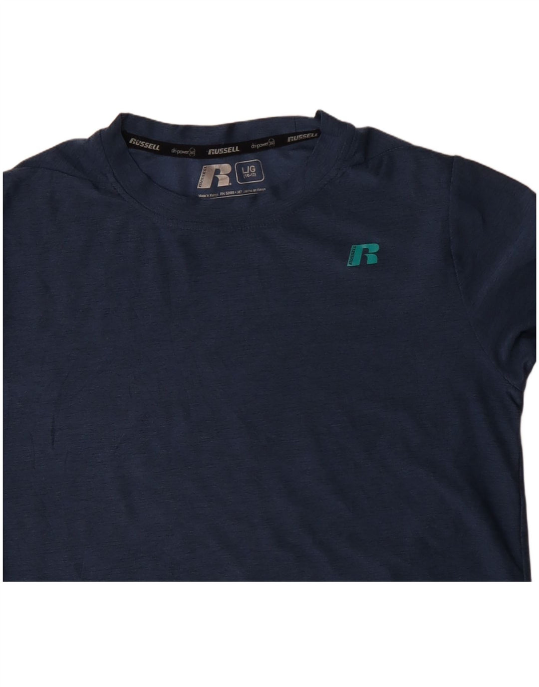 Russell Athletic Jungen-Top, langärmlig, 10–11 Jahre, Größe L, Marineblau, Polyester