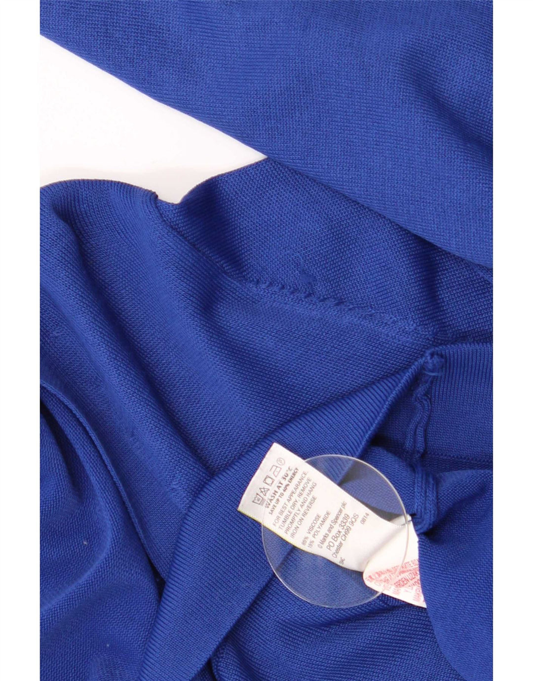 Marks & Spencer Damen-Cardigan-Pullover UK 14 Großes blaues Leinen