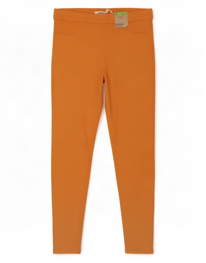 Marks & Spencer Damen Jegging-Jeans UK 12 Medium W30 L27 Orange Baumwolle