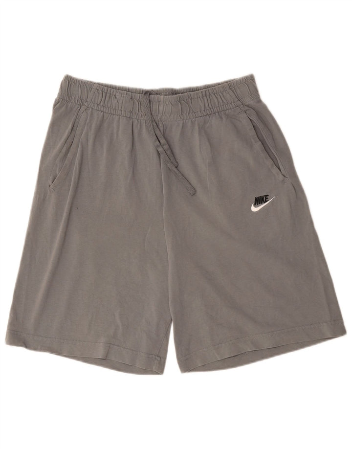 Nike Herren-Sportshorts aus mittelgrauer Baumwolle