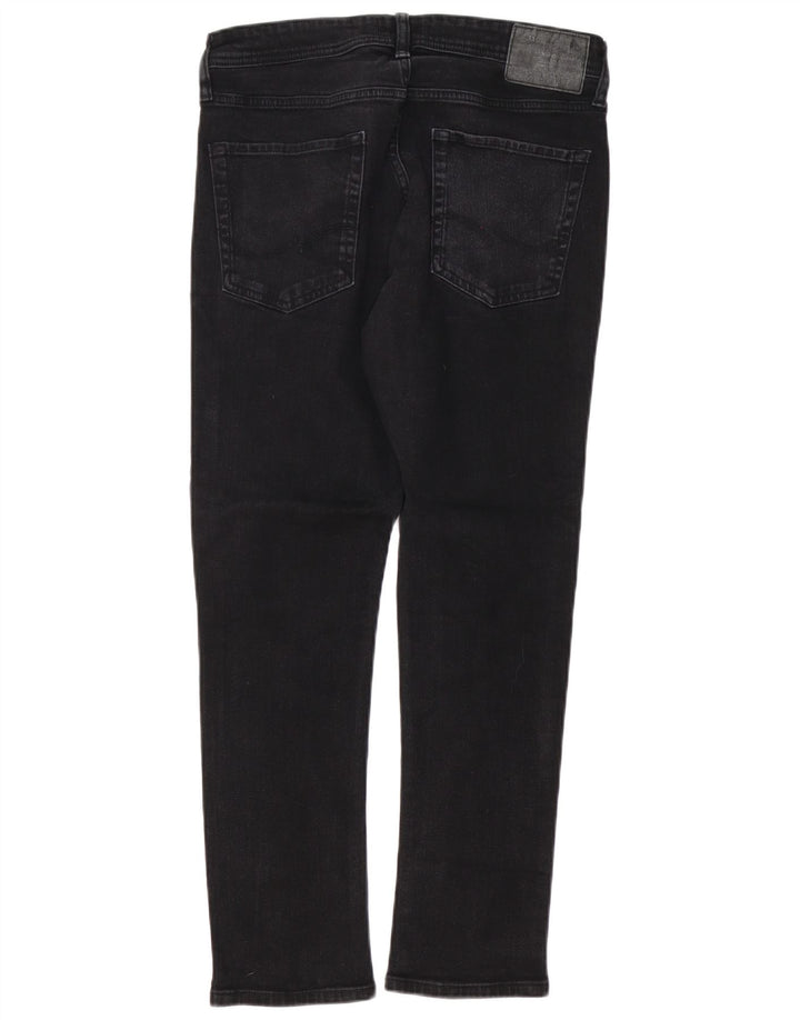 Jack & Jones Herren GLENN Slim Jeans W34 L30 Schwarze Baumwolle