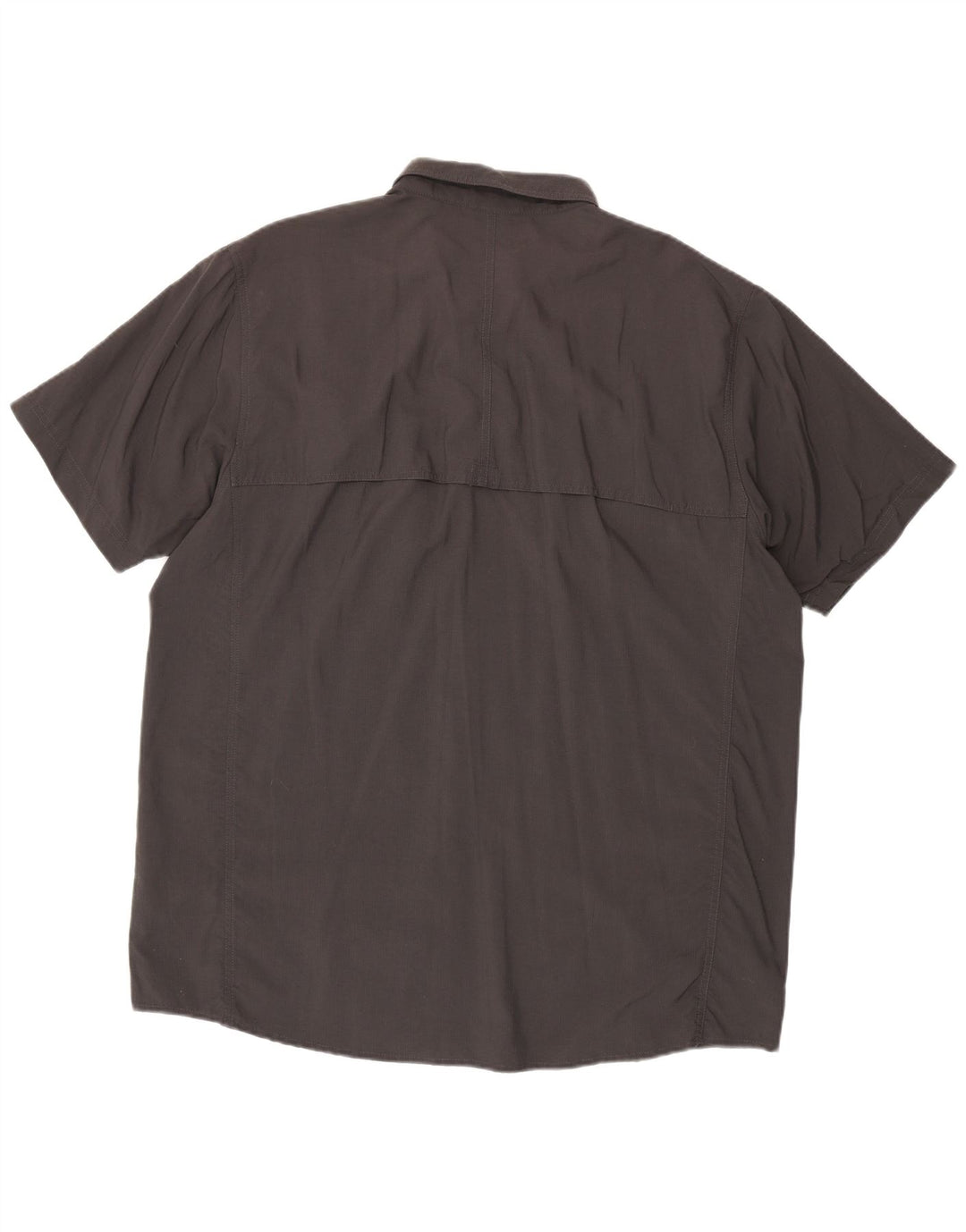 The North Face Herren Kurzarmhemd 2XL Graues Nylon