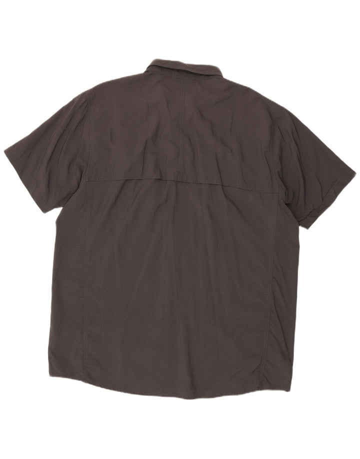 The North Face Herren Kurzarmhemd 2XL Graues Nylon