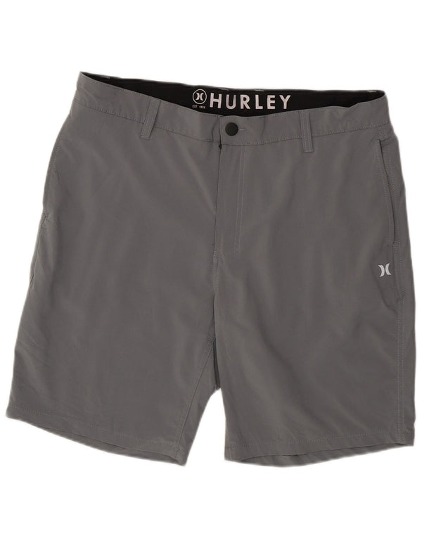 Hurley Herren Chinoshorts W36 Large Grau Polyester