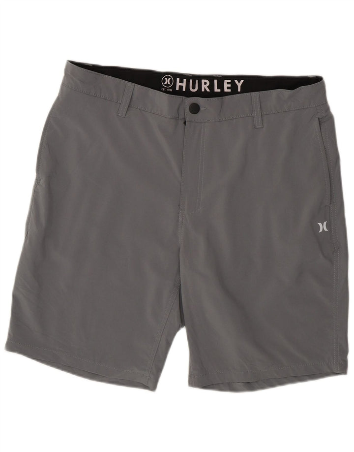 Hurley Herren Chinoshorts W36 Large Grau Polyester