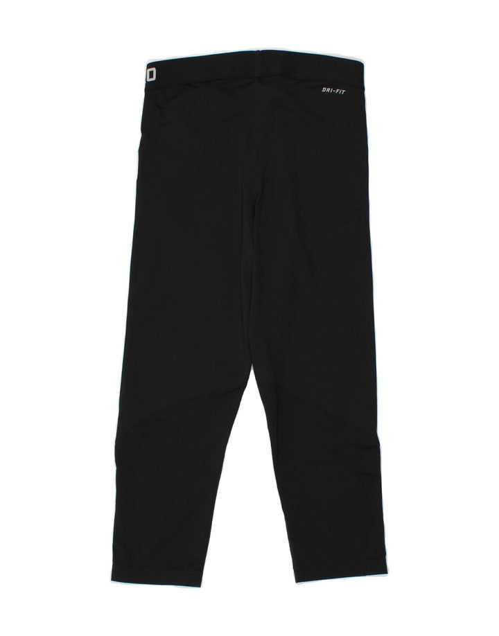 NIKE Womens Graphic Leggings UK 12 Medium  Black Polyester Vintage Nike and Second-Hand Nike from Messina Hembry 