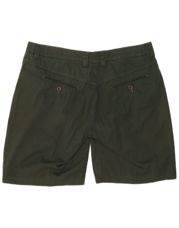 Marlboro Classics Damen Chino-Shorts EU 44 Large W34 Grüne Baumwolle