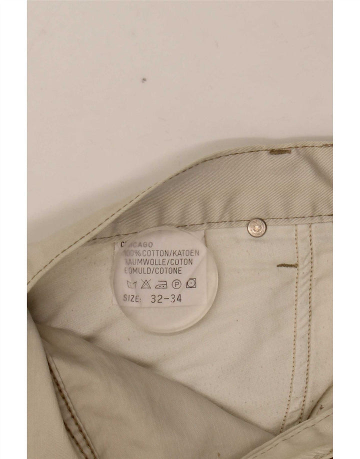 Lee Herren Chicago Straight Jeans W32 L27 Off White Cotton