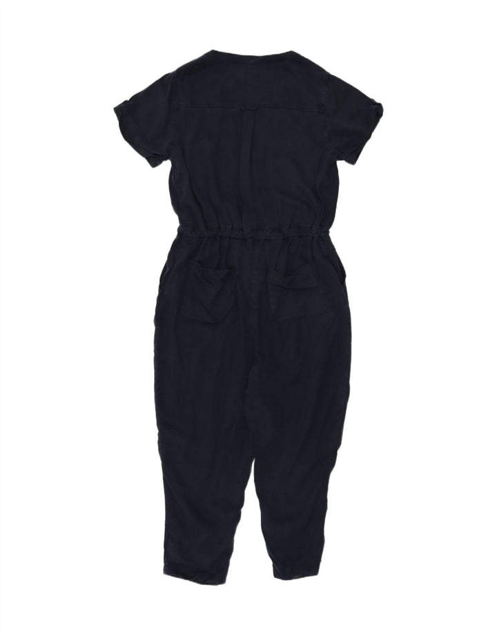 Fat Face Kurzarm-Jumpsuit für Damen, UK 12, mittelblau, Lyocell