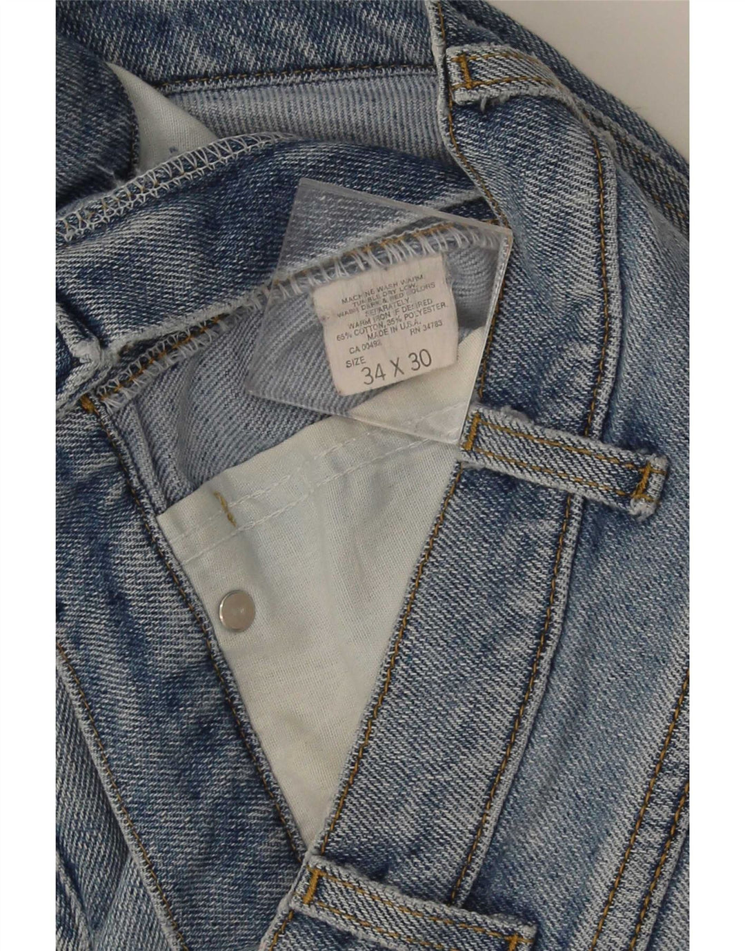 Lee Herren Straight Jeans W34 L30 Blaue Baumwolle