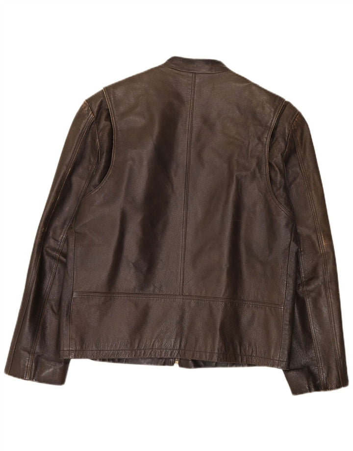 Route 66 Herren Lederjacke UK 40 Großes braunes Leder