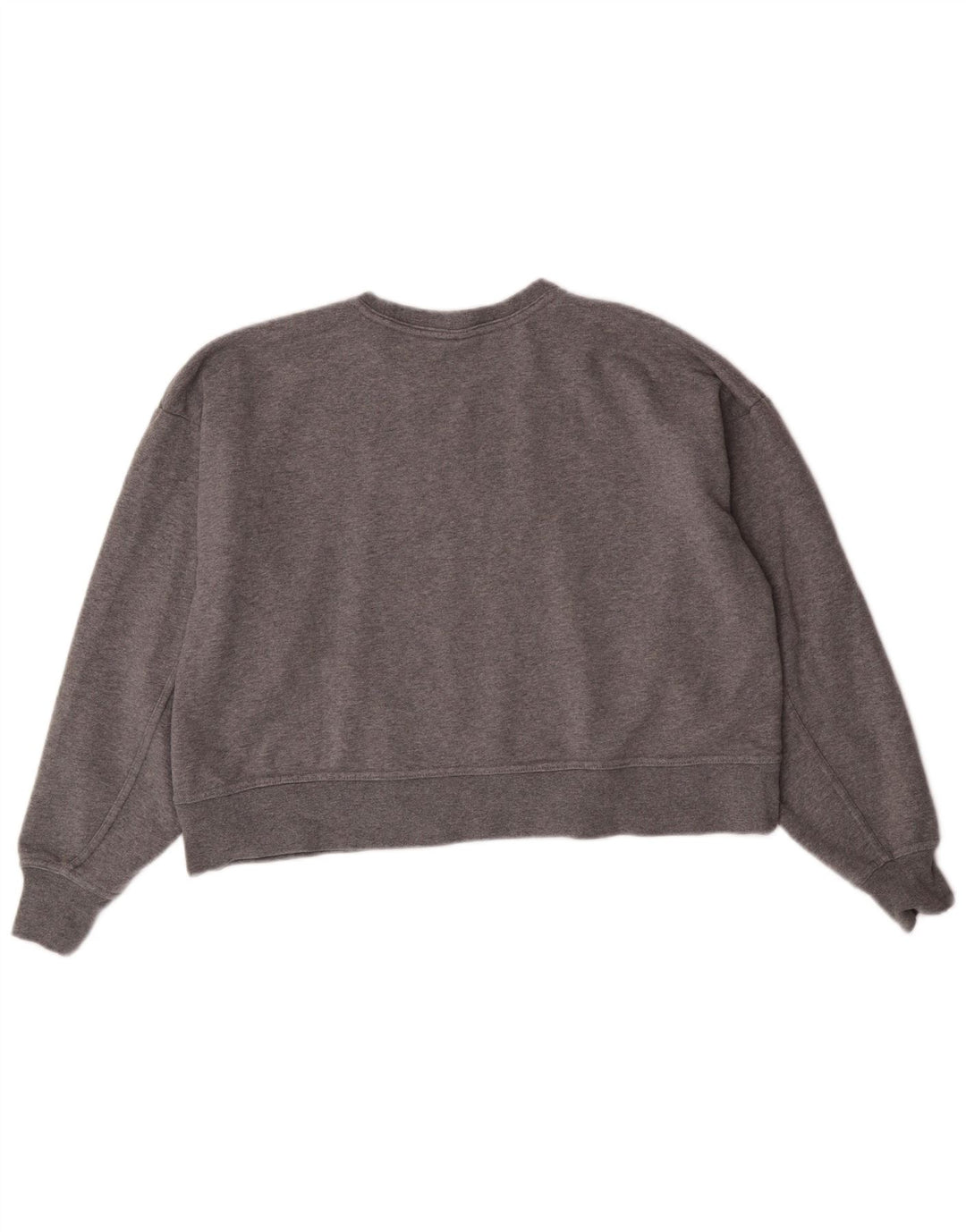 Nike Womens Dri Fit Graphic Oversized Sweatshirt Pullover UK 10 Small Grau