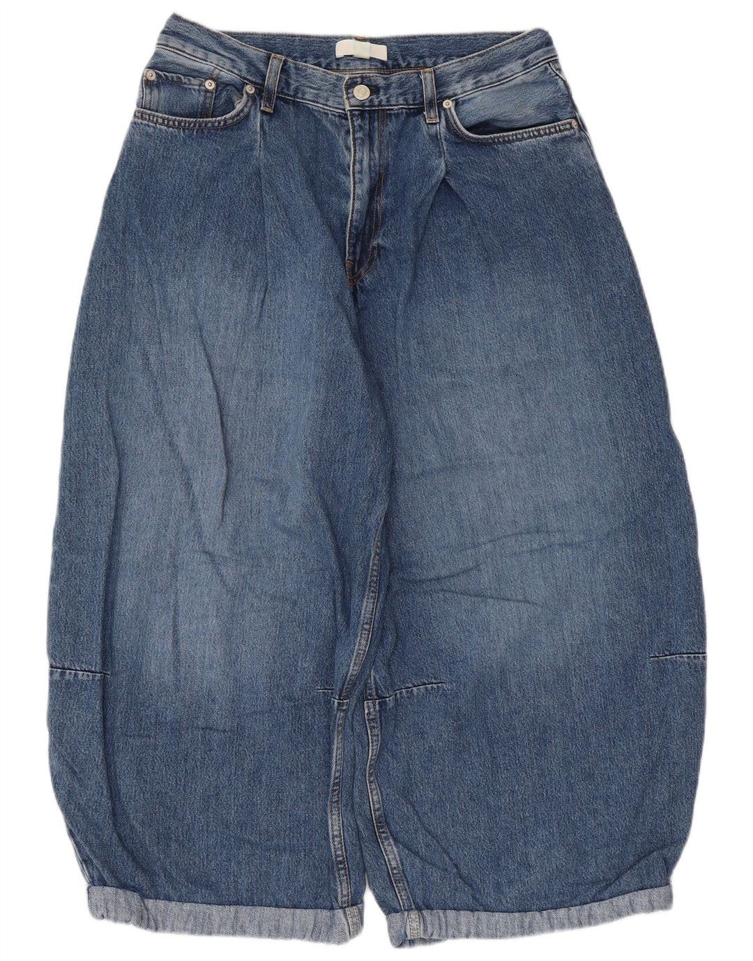 Cos Damen Harems-Capri-Jeans, EU 38, mittelgroß, W30, L21, blaue Baumwolle