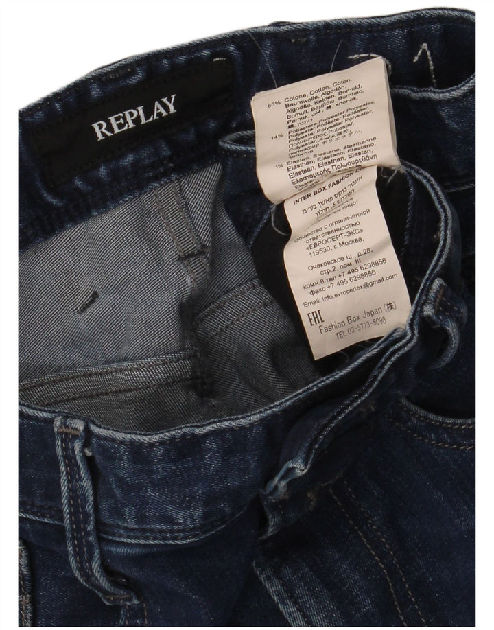 Replay Herren Slim Jeans W31 L32 Blaue Baumwolle