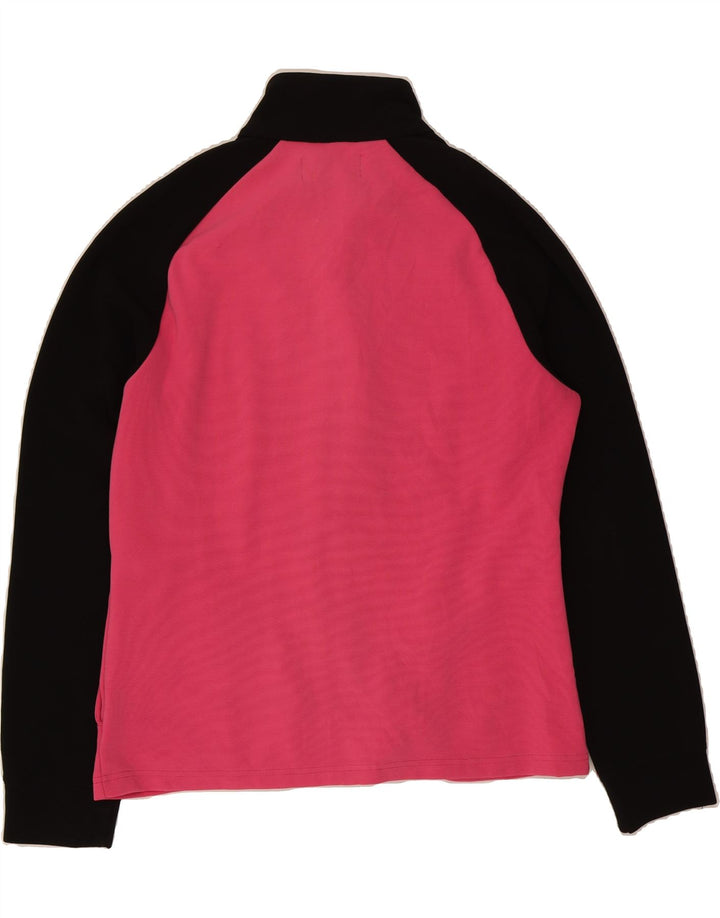 KAPPA Womens Tracksuit Top Jacket UK 20 2XL Pink Colourblock Polyester Vintage Kappa and Second-Hand Kappa from Messina Hembry 