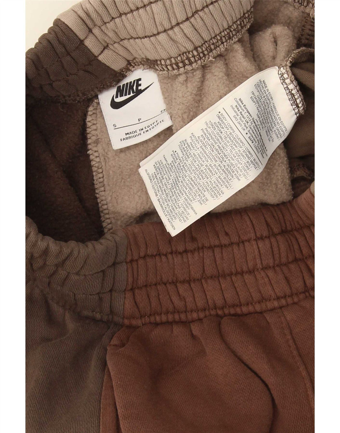 Nike Herren-Trainingshose, Jogginghose, klein, mehrfarbig, Colourblock-Baumwolle