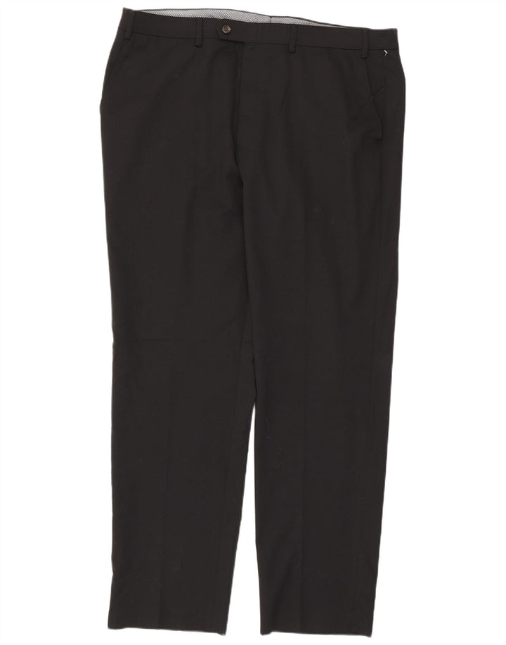 CHAPS Herren-Anzughose, gerade, W40, L31, Schwarz