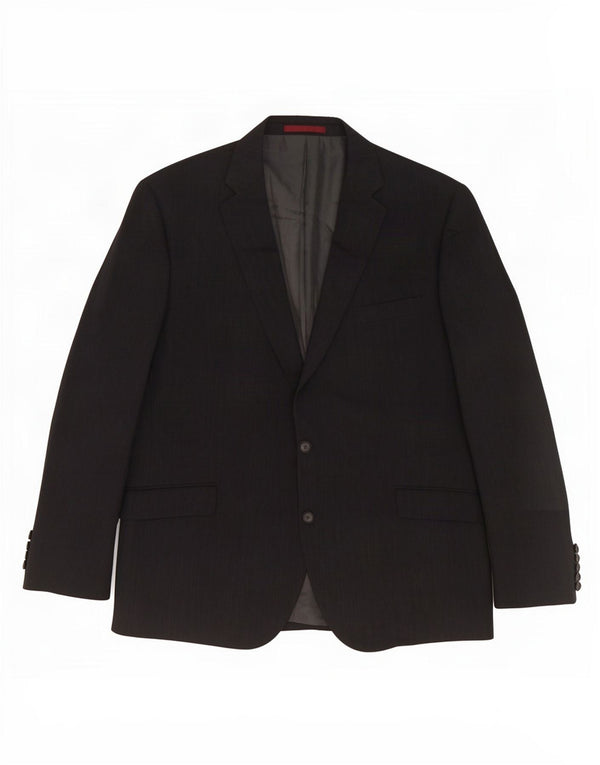 Marks & Spencer Herren-Blazer mit 2 Knöpfen, UK 46, XL, grau, Polyester