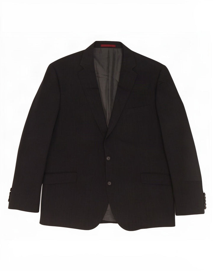 Marks & Spencer Herren-Blazer mit 2 Knöpfen, UK 46, XL, grau, Polyester