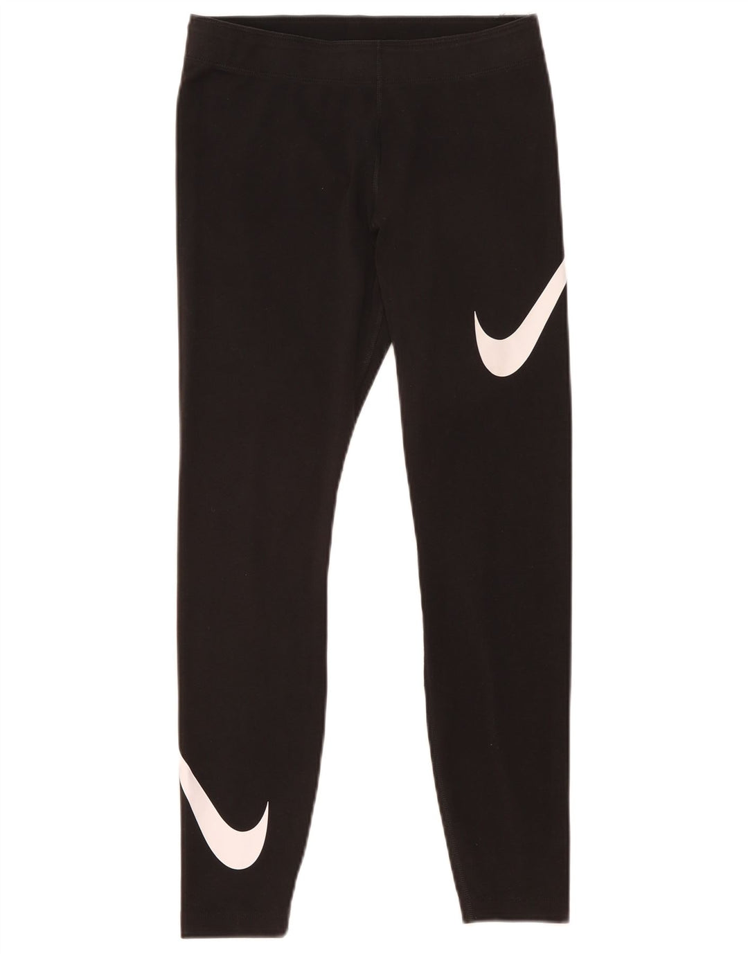 Nike Womens Graphic Leggings UK 12 Mittelschwarze Baumwolle