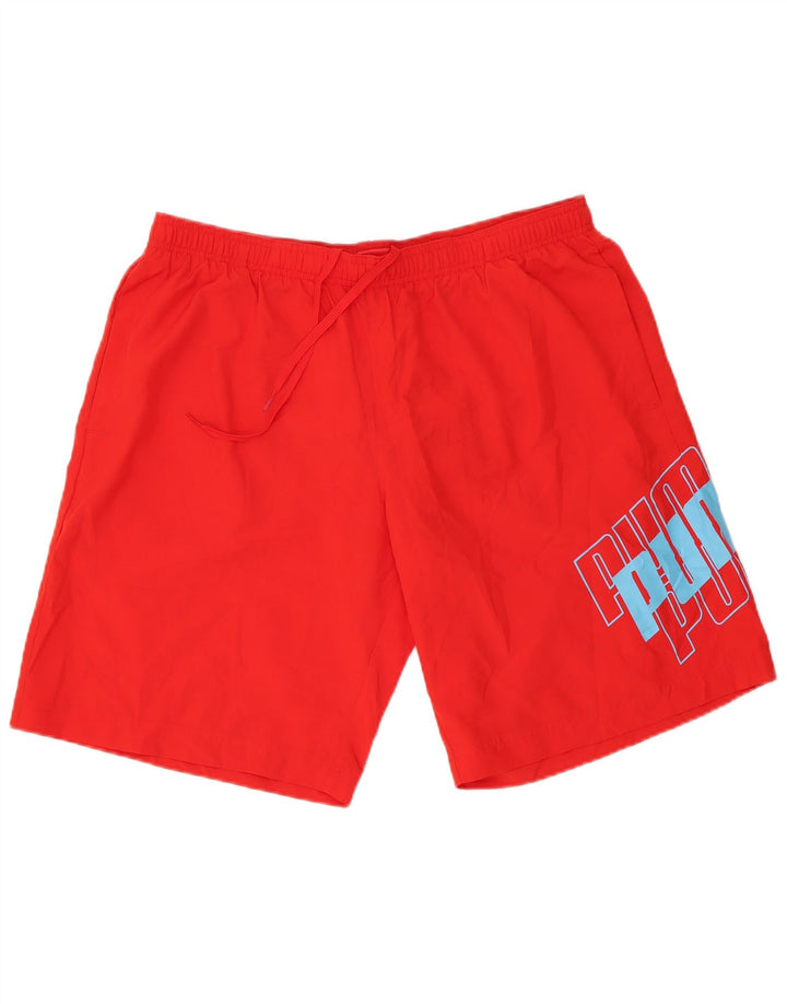 Puma Herren Graphic Sport Shorts XL Rot Polyester