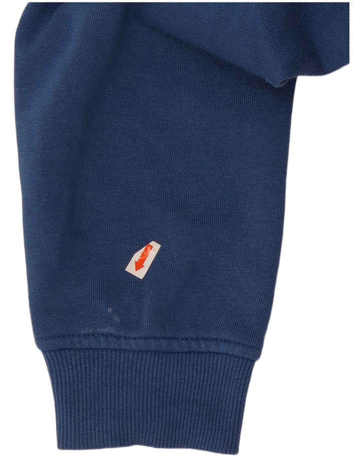 Jack & Jones Herren Core Graphic Kapuzenpullover Mittelblaues Polyester