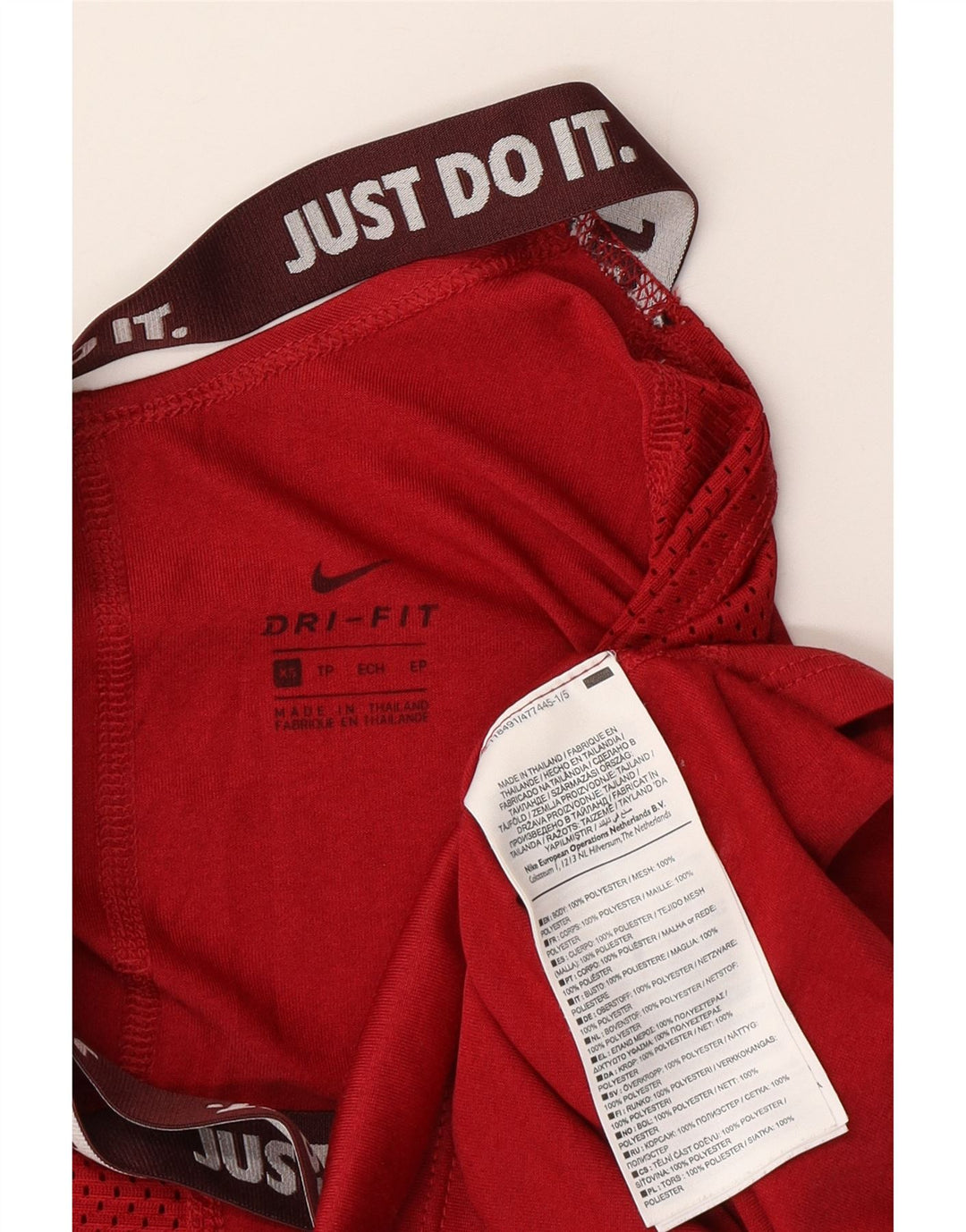 Nike Damen Dri Fit Graphic Weste Top UK 6 XS Rot Polyester