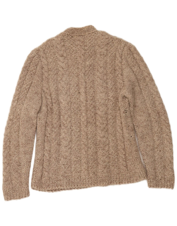 Vintage Herren Cardigan Pullover Medium Beige