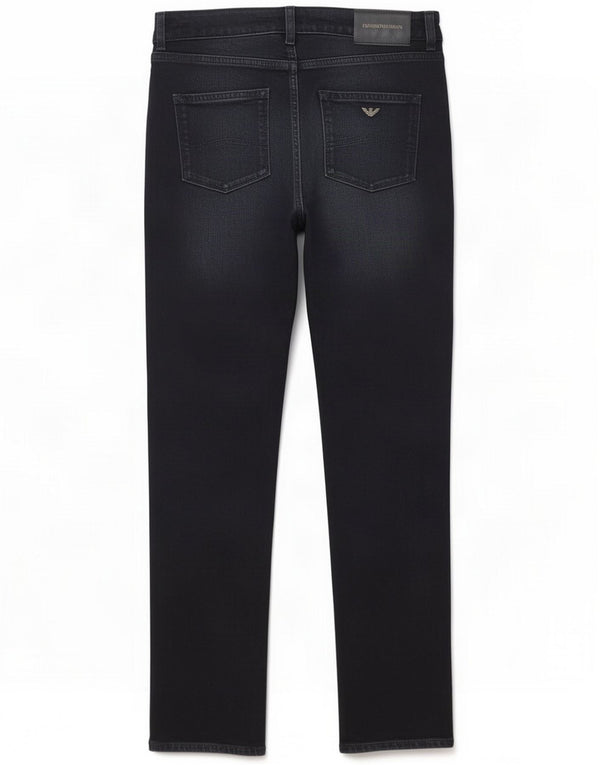 Emporio Armani Damen Skinny Jeans W29 L29 Marineblaue Baumwolle
