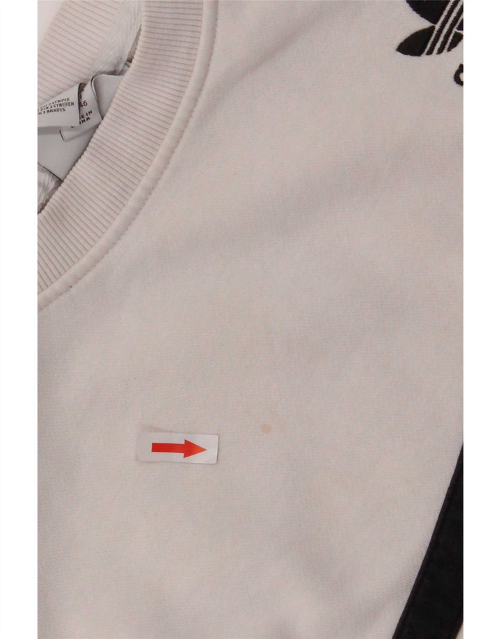 Adidas Damen-Sweatshirt in Übergröße, Gr. 14, mittelrosa, Farbblock